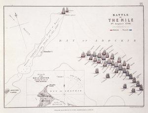 Plan of the Battle of the Nile, 1st August 1798 by Alexander Keith Johnston